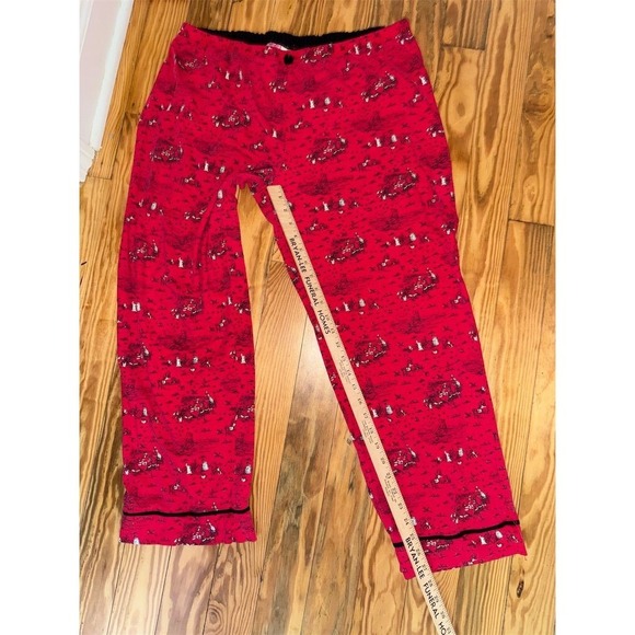 Disney Women's XL Red Classic Winnie the Pooh‎ Pajama Set old money modest Vtg - Picture 7 of 8